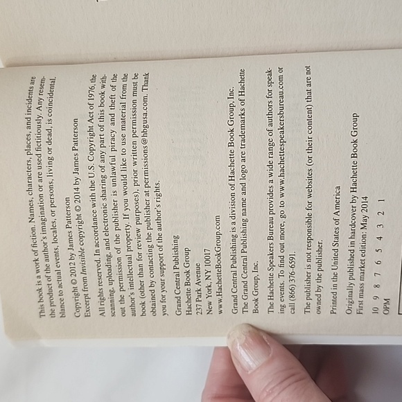 EUC James Patterson and Maxine Paetro Confessions of a Murder Suspect Paperback - Picture 7 of 7